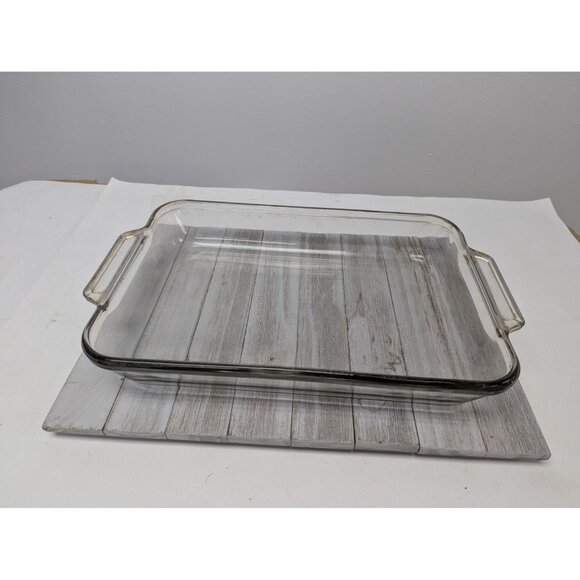 Anchor Hocking 1040 Clear Glass Rectangular Baking Dish 3 Qt 9 1/2" 13 1/2" #1 - Picture 1 of 5